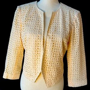 Madewell Vintage Crop Jacket Cream size 8